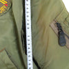 Buzz Rickson's バズリクソンズ M11128 ワッペン付き MA-1 ミリタリー ジャケット カーキ系 S【中古】
