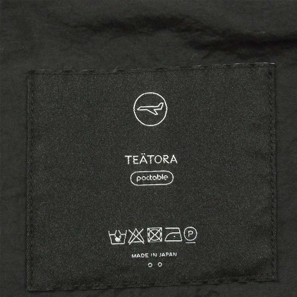 TEATORA テアトラ 19aw TT-102-P device coat P ディバイス コート 日本製 ブラック系 ○○【新古品】【未使用】【中古】