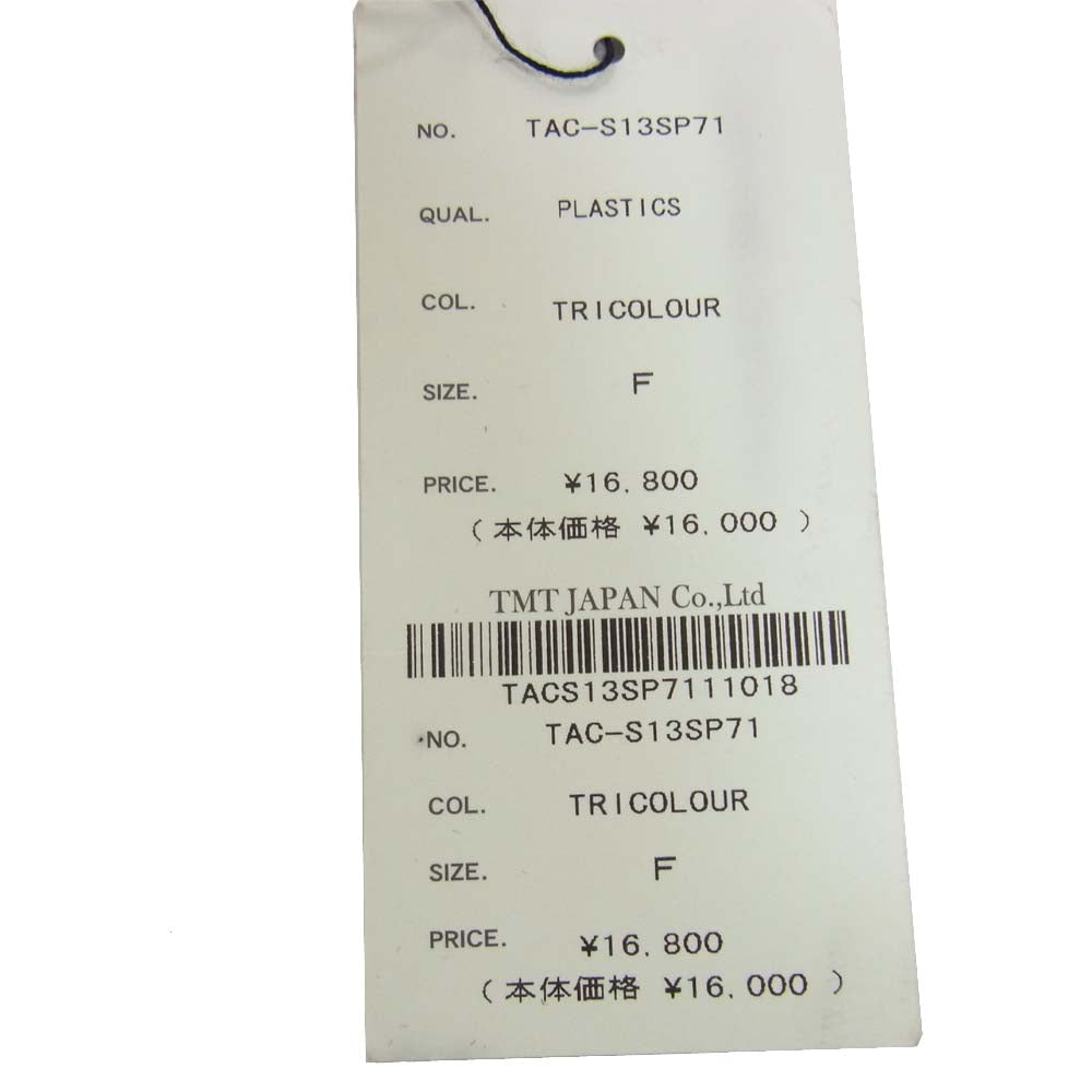 TMT ティーエムティー S13SP71 トリコロール セルフレーム サングラス ブルー系 レッド系 F【新古品】【未使用】【中古】