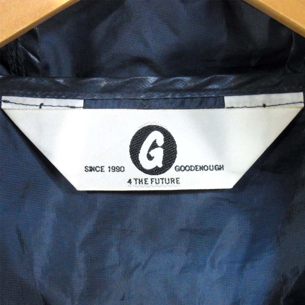 GOODENOUGH グッドイナフ GE-141004 ナイロン ジップ パーカー ネイビー系 L【美品】【中古】