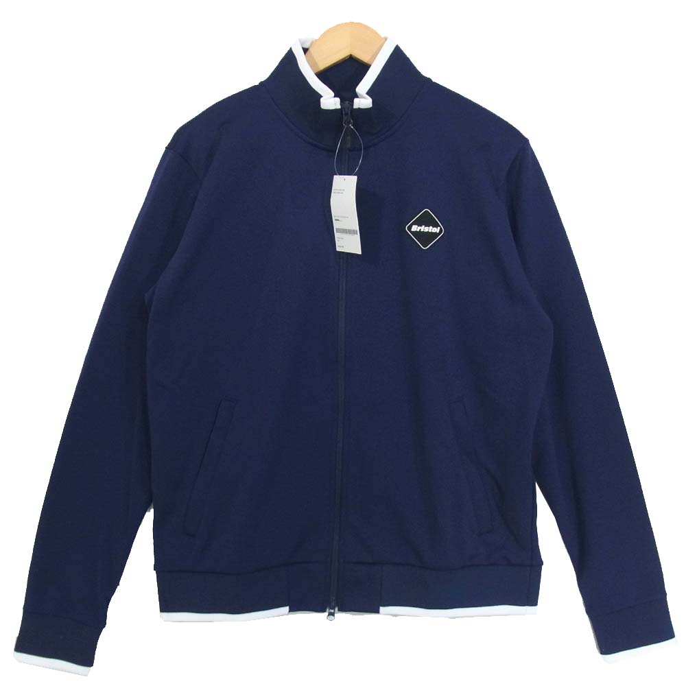 F.C.R.B. エフシーアールビー 17SS FCRB-170030 FIELD TRAINING JERSEY BLOUSON トレーニング ジャージ ブルゾン ネイビー系 L【新古品】【未使用】【中古】
