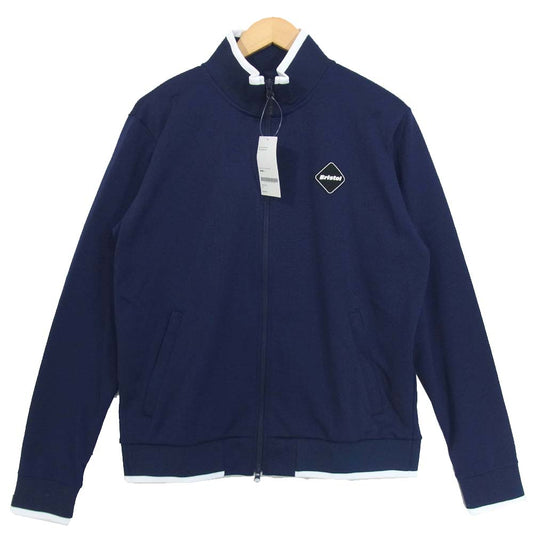 F.C.R.B. エフシーアールビー 17SS FCRB-170030 FIELD TRAINING JERSEY BLOUSON トレーニング ジャージ ブルゾン ネイビー系 L【新古品】【未使用】【中古】