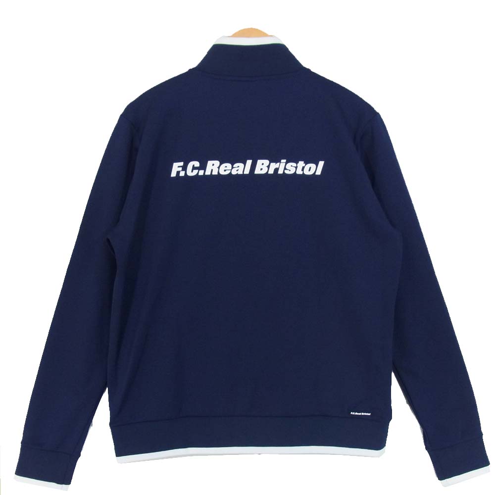 F.C.R.B. エフシーアールビー 17SS FCRB-170030 FIELD TRAINING JERSEY BLOUSON トレーニング ジャージ ブルゾン ネイビー系 L【新古品】【未使用】【中古】