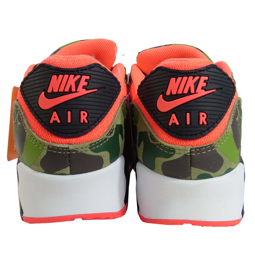 NIKE ナイキ CW6024 600 atmos アトモス AIR MAX 90 DUCK CAMO エア マックス リバース ダック カモ スニーカー インフラレッド/ブラック 27.5cm【新古品】【未使用】【中古】