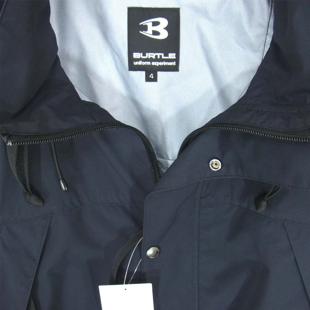 uniform experiment ユニフォームエクスペリメント 19SS UE-190121 fragment design BURTLE フラグメント バートル BURTLE AIR CRAFT MOUNTAIN PARKA マウンテン パーカー ブラック系 4【新古品】【未使用】【中古】