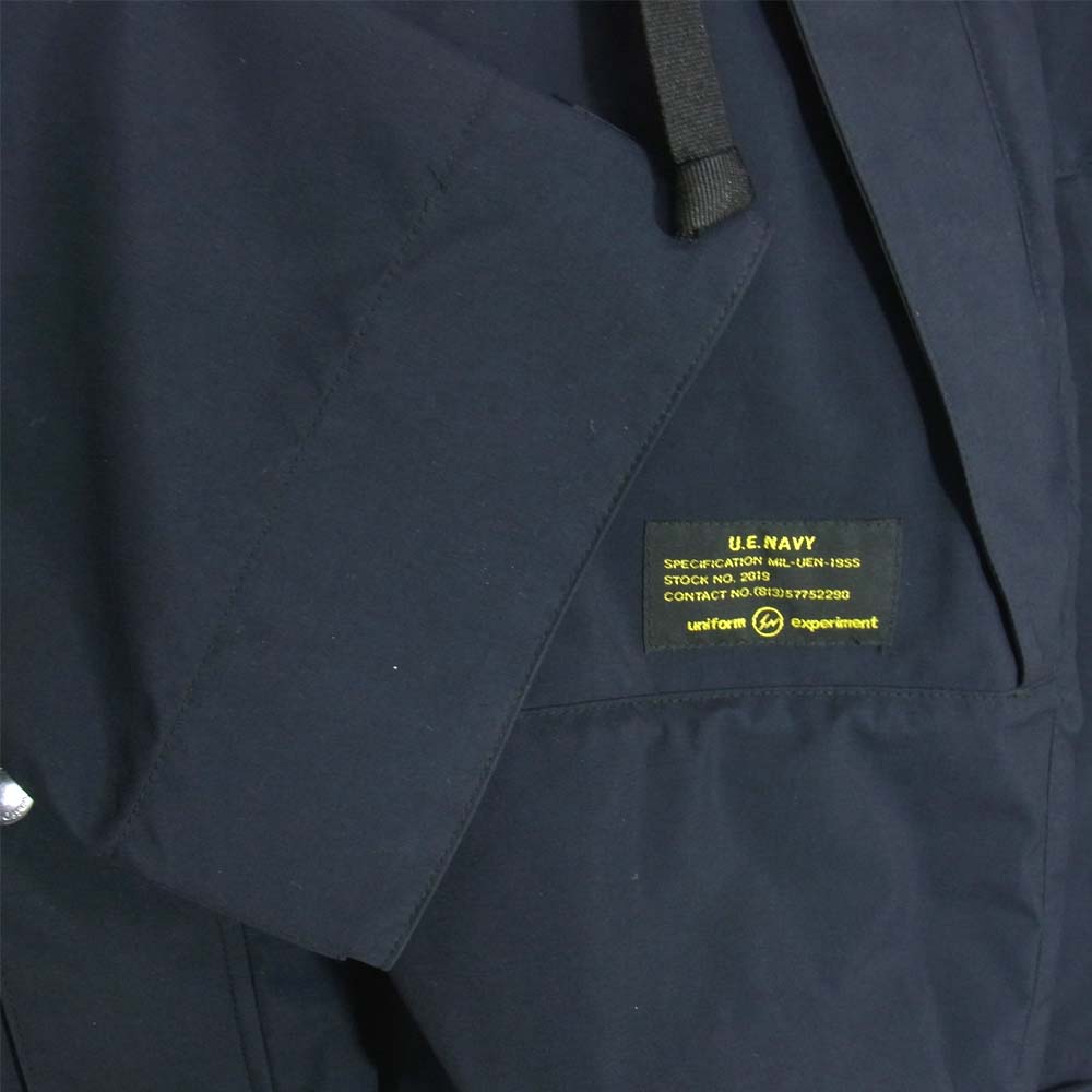 uniform experiment ユニフォームエクスペリメント 19SS UE-190121 fragment design BURTLE フラグメント バートル BURTLE AIR CRAFT MOUNTAIN PARKA マウンテン パーカー ブラック系 4【新古品】【未使用】【中古】