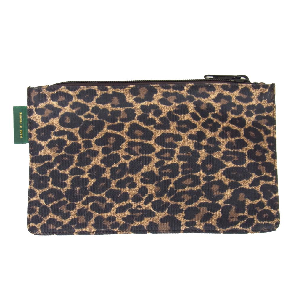 Herve Chapelier エルベ・シャプリエ 902F フラットポーチM パンサートープ ブラウン系【新古品】【未使用】【中古】