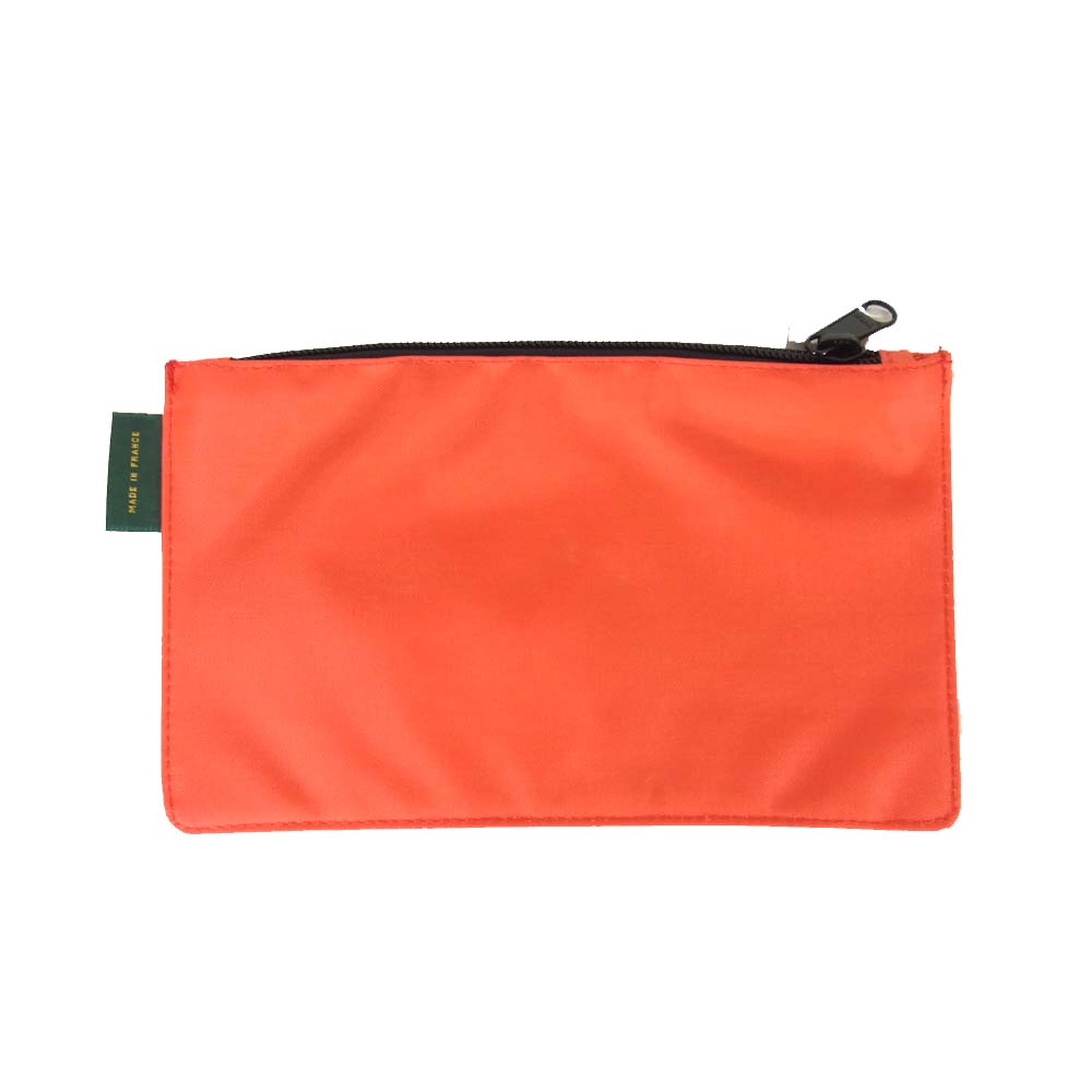 Herve Chapelier エルベ・シャプリエ 902F フラットポーチM ゼラニウム レッド系【新古品】【未使用】【中古】