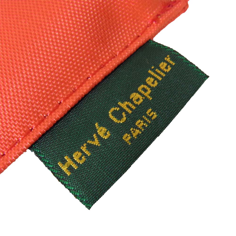 Herve Chapelier エルベ・シャプリエ 902F フラットポーチM ゼラニウム レッド系【新古品】【未使用】【中古】