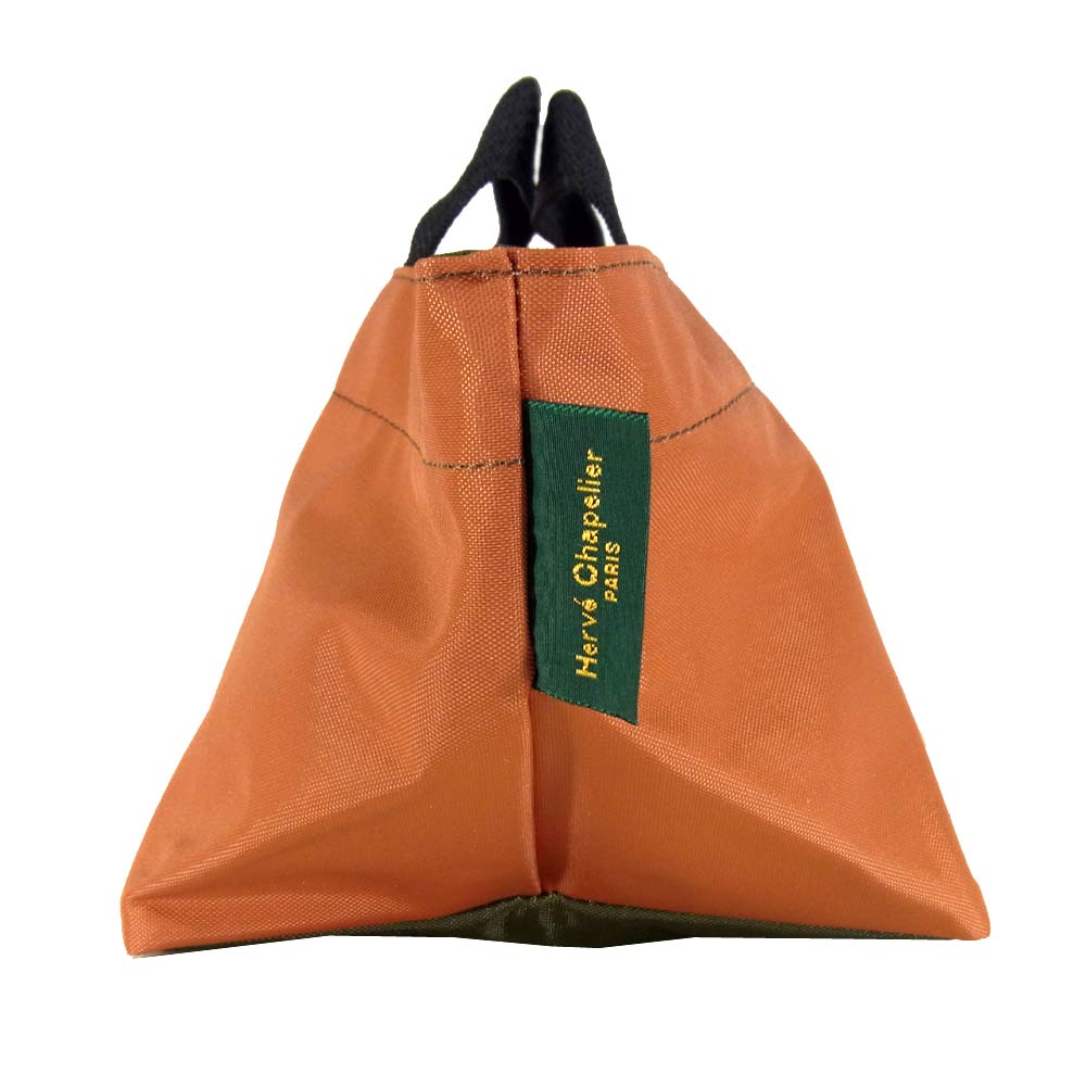 Herve Chapelier エルベ・シャプリエ 901N ナイロン舟型トートS オランジェ×ムース【極上美品】【中古】