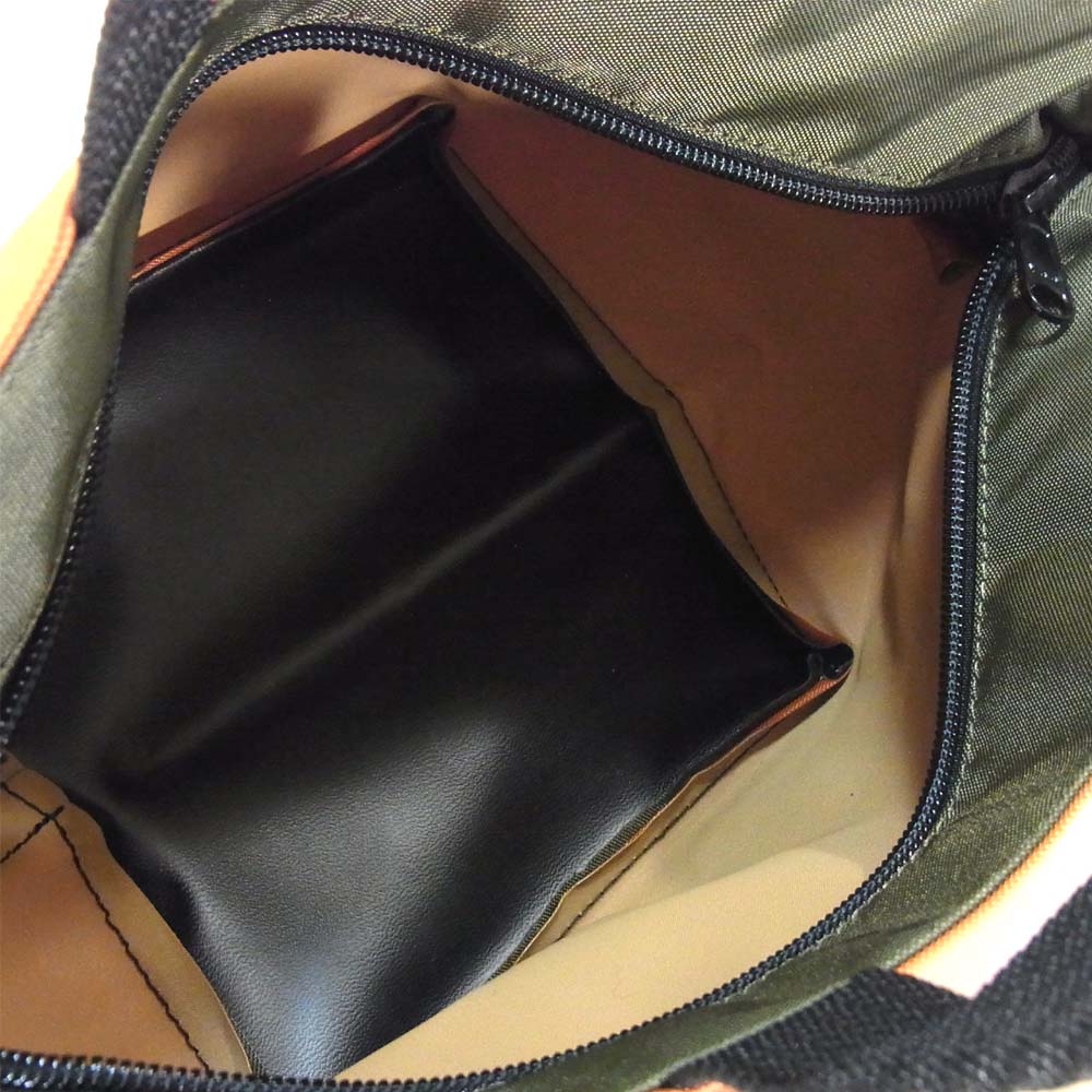 Herve Chapelier エルベ・シャプリエ 901N ナイロン舟型トートS オランジェ×ムース【極上美品】【中古】