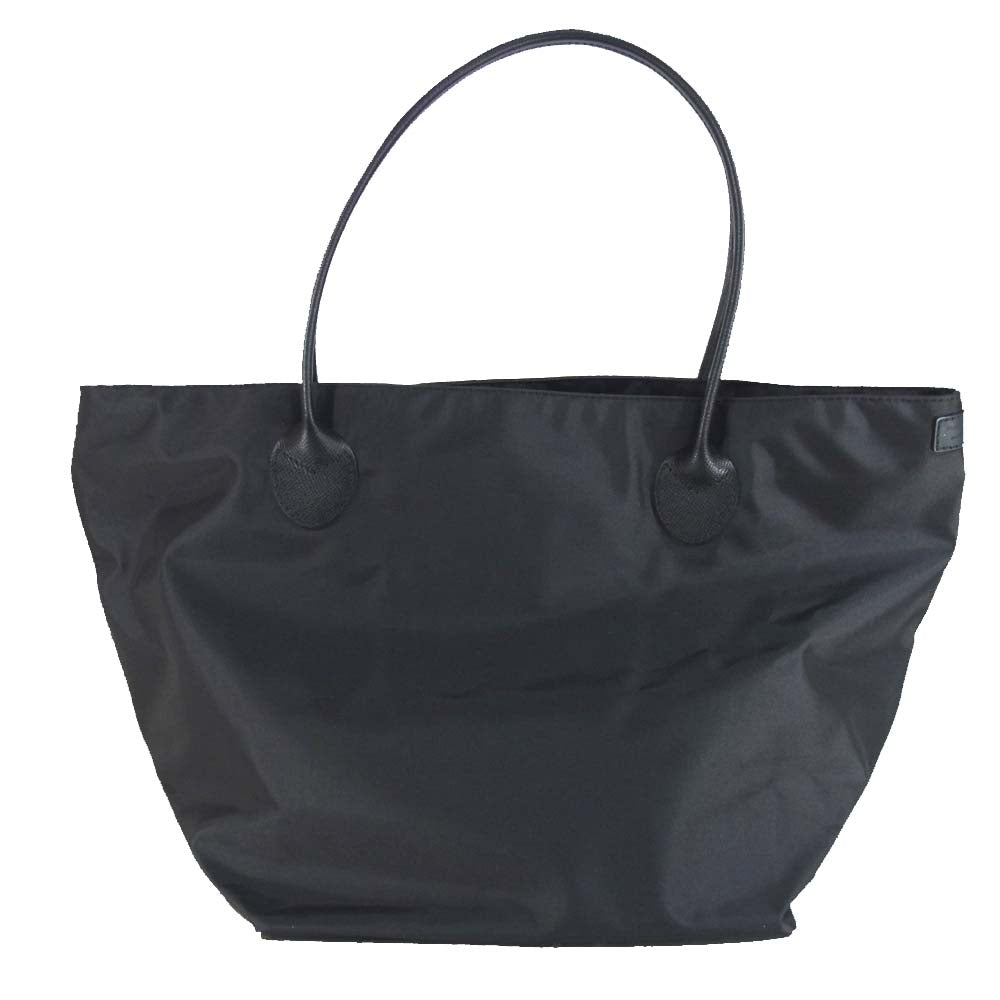Herve Chapelier エルベ・シャプリエ 825ND 舟形ショルダートートL ノワール ブラック系【美品】【中古】