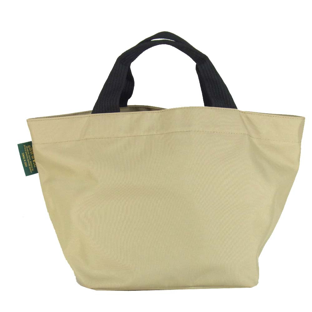 Herve Chapelier エルベ・シャプリエ 1027NSP パリ限定 エッフェル塔プリント 舟型トートM ペルル ベージュ系【極上美品】【中古】