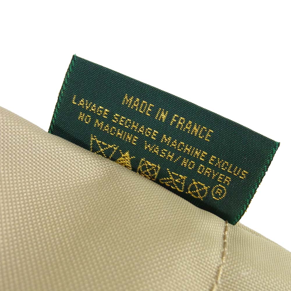 Herve Chapelier エルベ・シャプリエ 1027NSP パリ限定 エッフェル塔プリント 舟型トートM ペルル ベージュ系【極上美品】【中古】