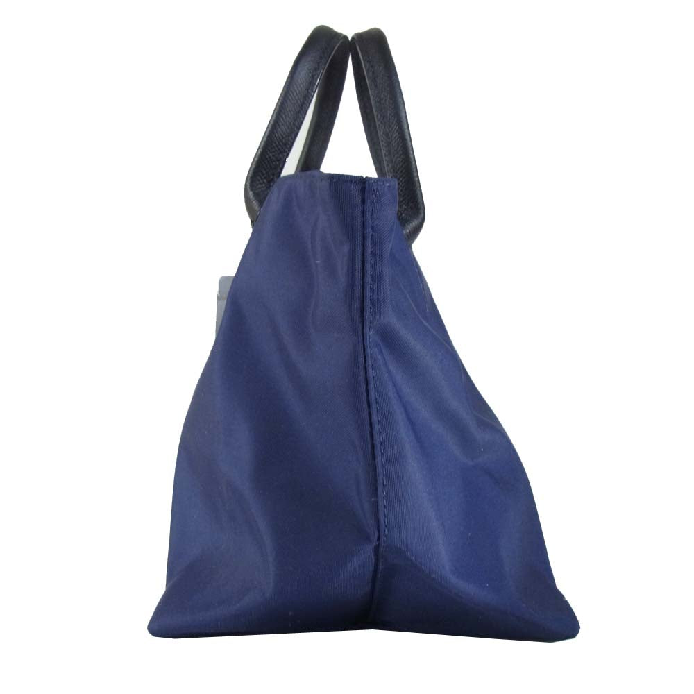 Herve Chapelier エルベ・シャプリエ 1428ND 舟形ショルダートートM ブルニュイ ダークネイビー系【新古品】【未使用】【中古】