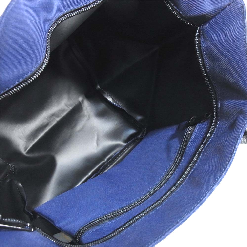 Herve Chapelier エルベ・シャプリエ 1428ND 舟形ショルダートートM ブルニュイ ダークネイビー系【新古品】【未使用】【中古】