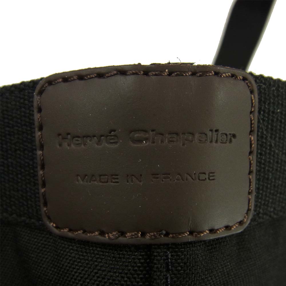 Herve Chapelier エルベ・シャプリエ 707C コーデュラ舟型トートM ノワール ブラック系【新古品】【未使用】【中古】