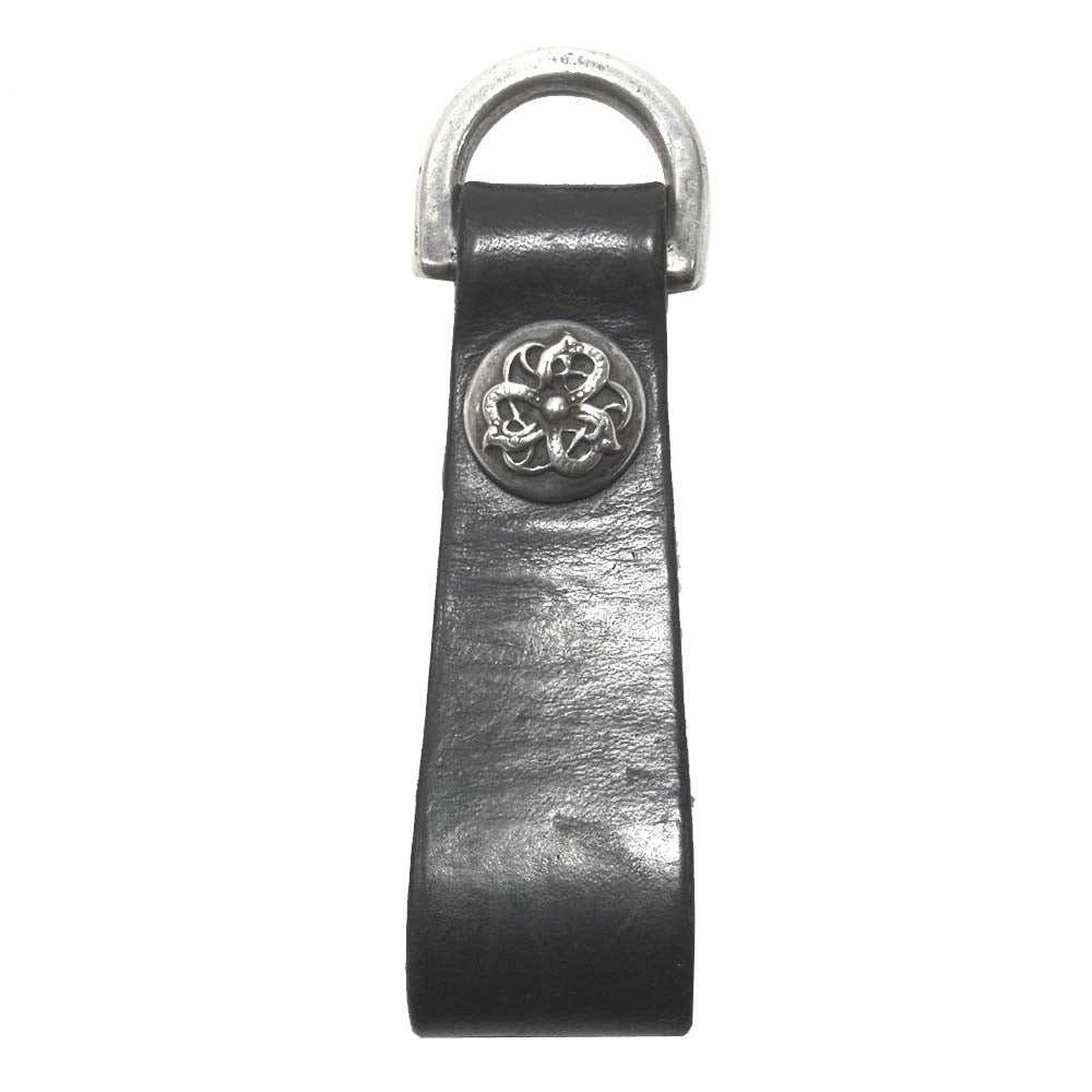 CHROME HEARTS クロムハーツ（原本無） レザー Dリング ケルティック ベルトループ ブラック系【中古】