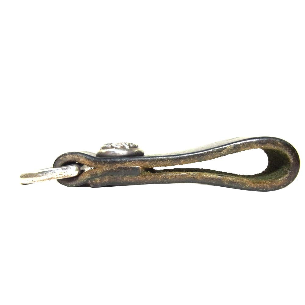 CHROME HEARTS クロムハーツ（原本無） レザー Dリング ケルティック ベルトループ ブラック系【中古】