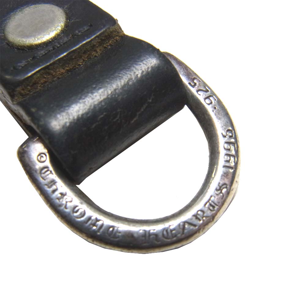 CHROME HEARTS クロムハーツ（原本無） レザー Dリング ケルティック ベルトループ ブラック系【中古】