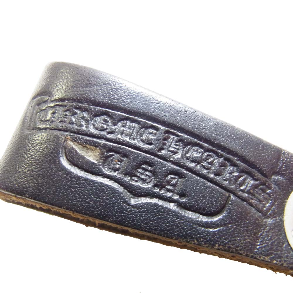 CHROME HEARTS クロムハーツ（原本無） レザー ハート ベルトループ ブラック系【中古】