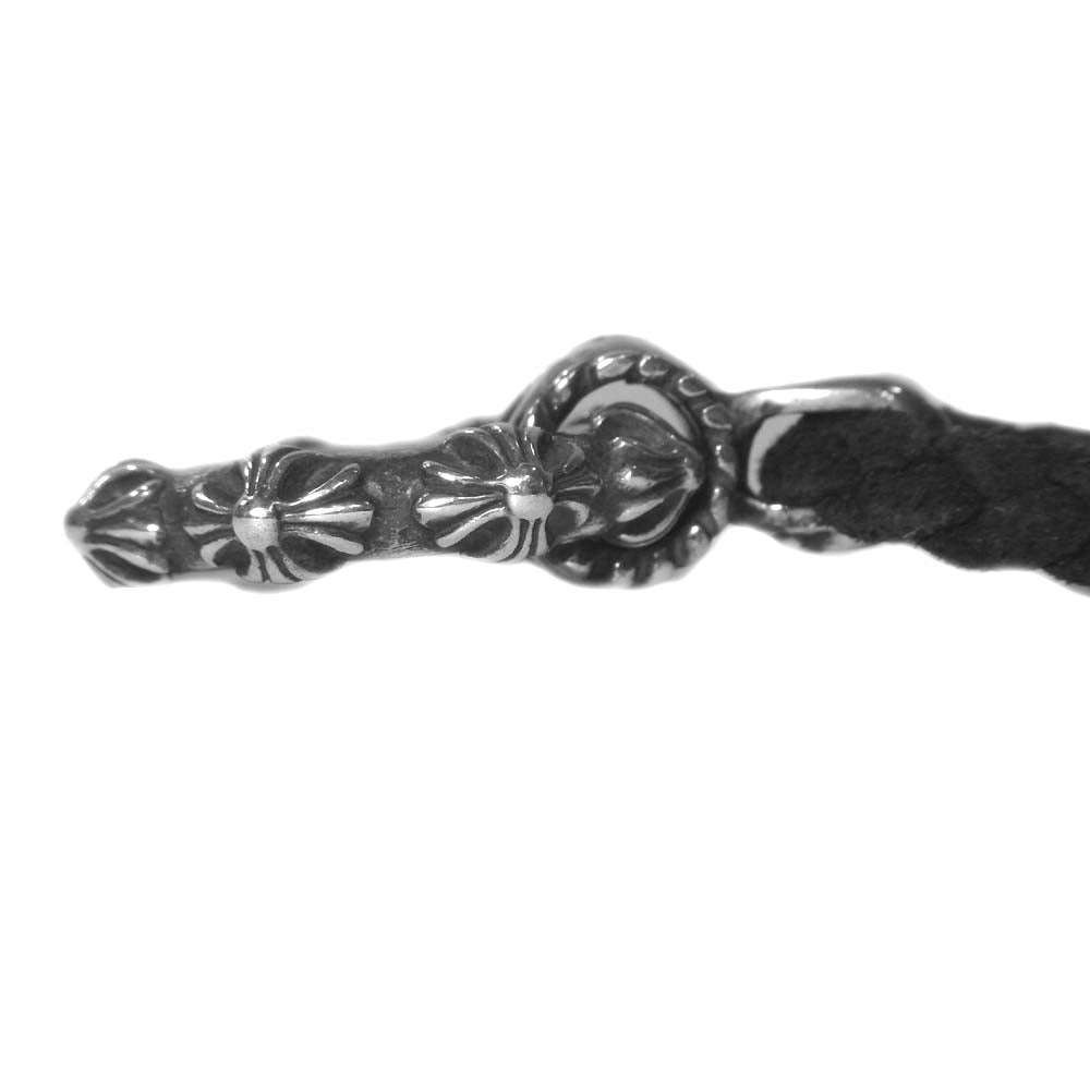 CHROME HEARTS クロムハーツ（原本無） アイウェアループ クロスバンド ネックレス ブラック系 シルバー系【中古】