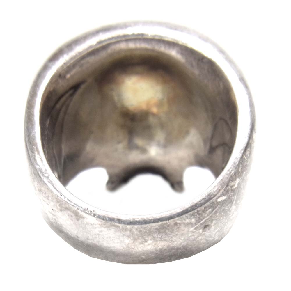 CRAZY PIG クレイジーピッグ Evil Skull Ring スカル リング シルバー系【中古】