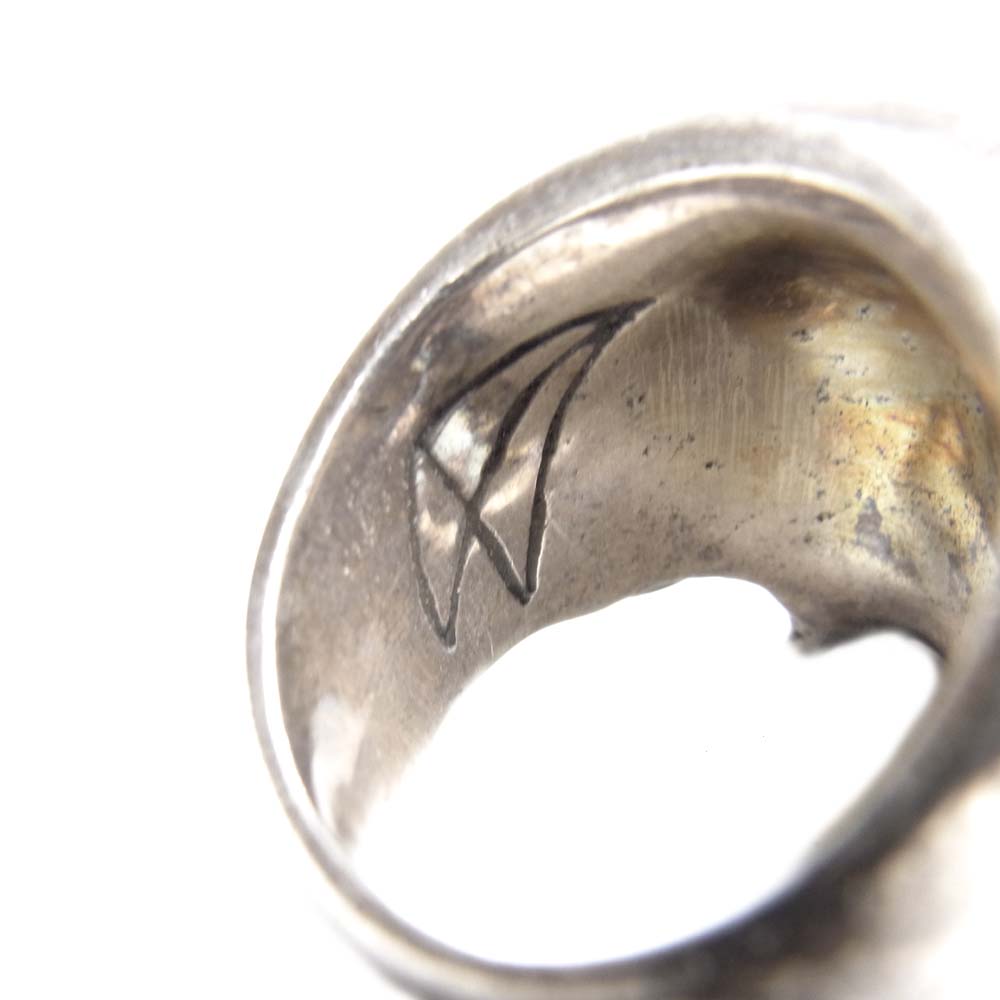 CRAZY PIG クレイジーピッグ Evil Skull Ring スカル リング シルバー系【中古】