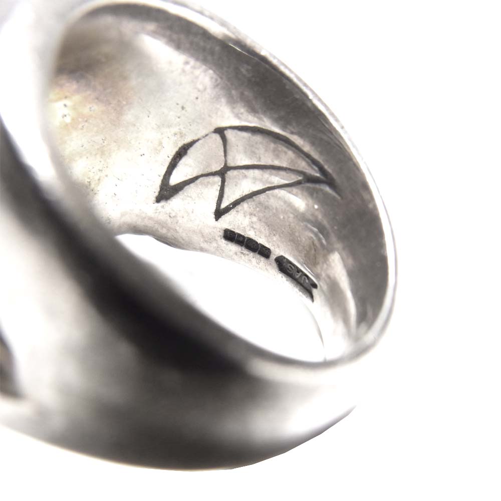 CRAZY PIG クレイジーピッグ Evil Skull Ring スカル リング シルバー系【中古】