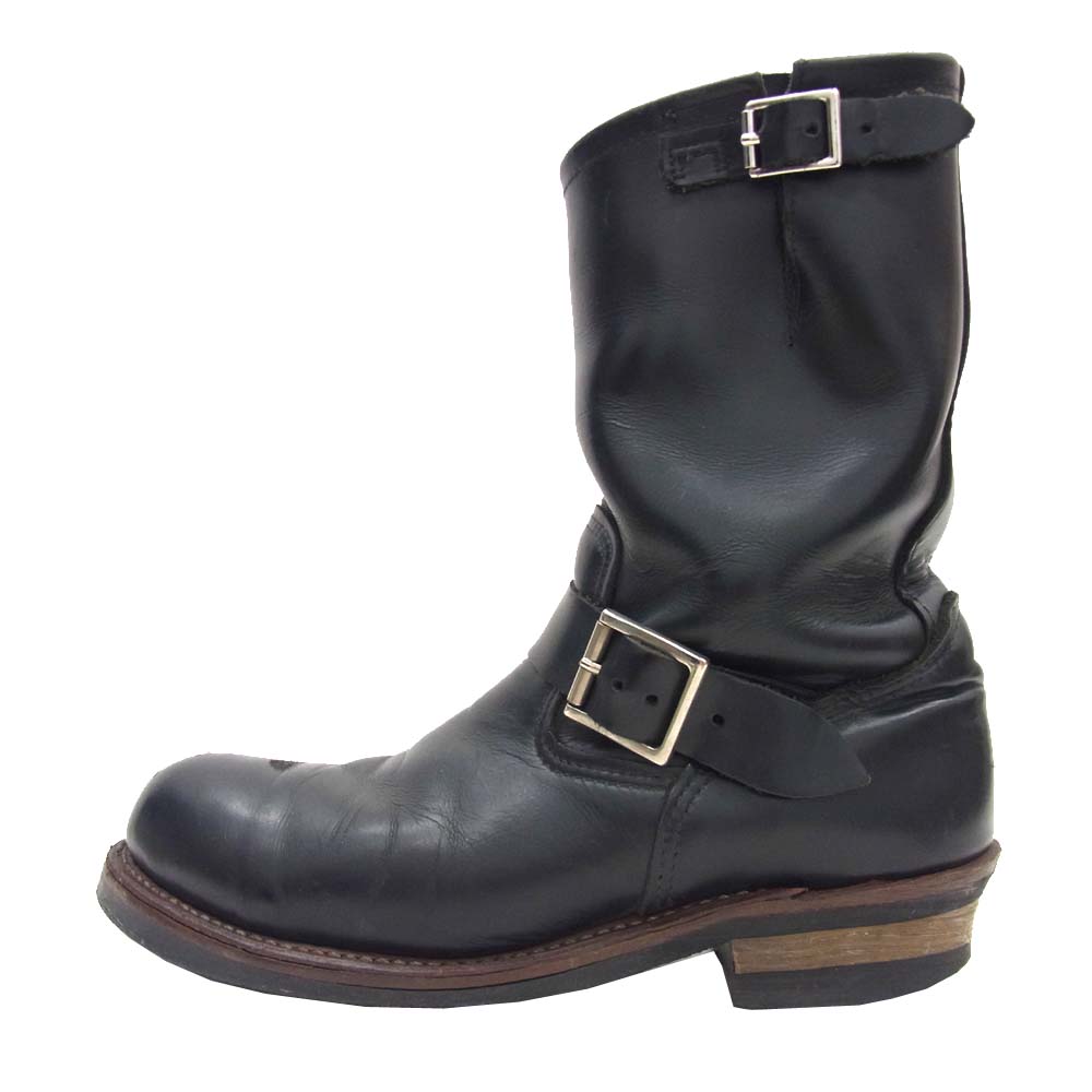 RED WING レッドウィング 2268 刺繍羽タグ エンジニア ブーツ ブラック系 26.5【中古】