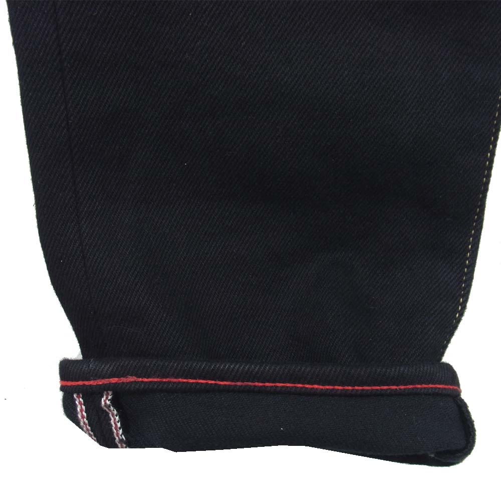 IRON HEART アイアンハート 634S-BKSP 21oz レザーポケット ヘビーオンス ブラック デニム ブラック系 28【中古】