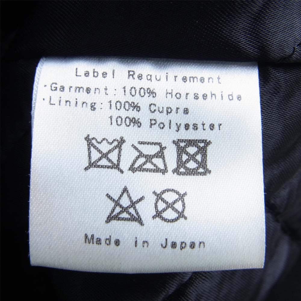 ファインクリークレザー FINNCREEK LEATHER richard リチャード レザー ジャケット ブラック系 38【中古】