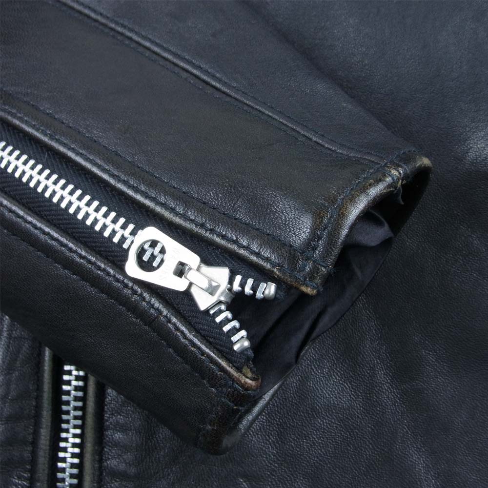 ファインクリークレザー FINNCREEK LEATHER richard リチャード レザー ジャケット ブラック系 38【中古】
