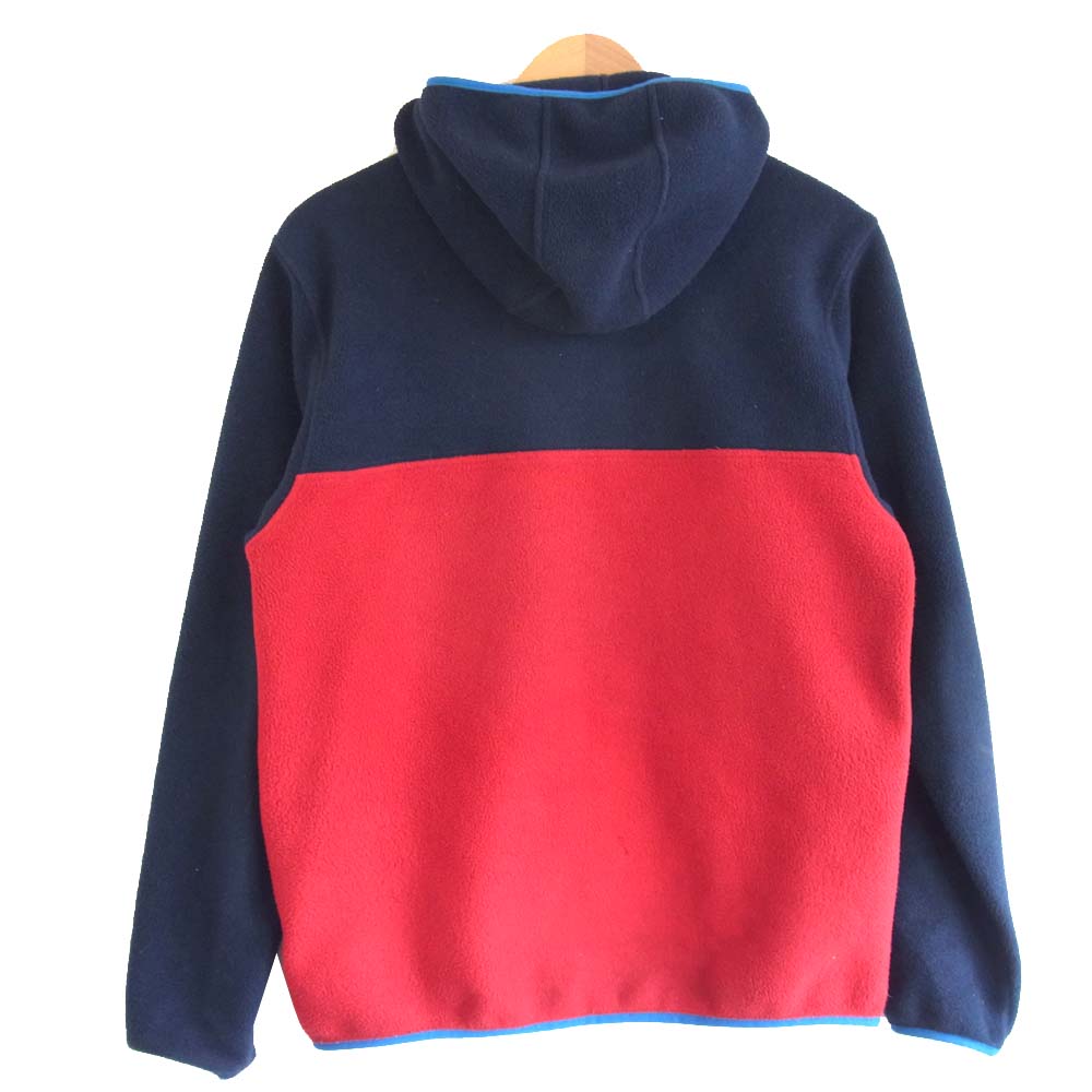 patagonia パタゴニア 16AW 25462 Lightweight Synchilla Snap-T Hoody ライトウェイト シンチラ スナップ フーディ フリース ジャケット 紺×赤 S【中古】