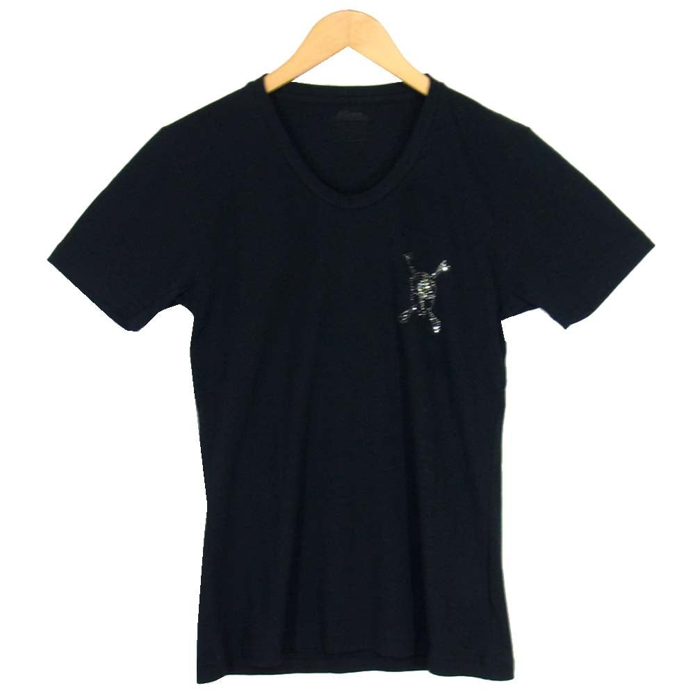 ROEN ロエン 77047001 スカルスワロ Tシャツ ブラック系 46【中古】