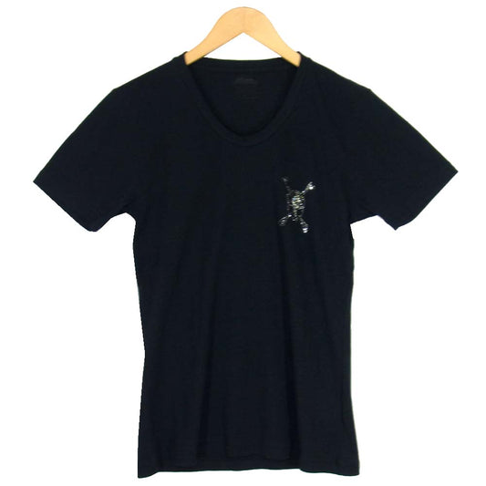 ROEN ロエン 77047001 スカルスワロ Tシャツ ブラック系 46【中古】