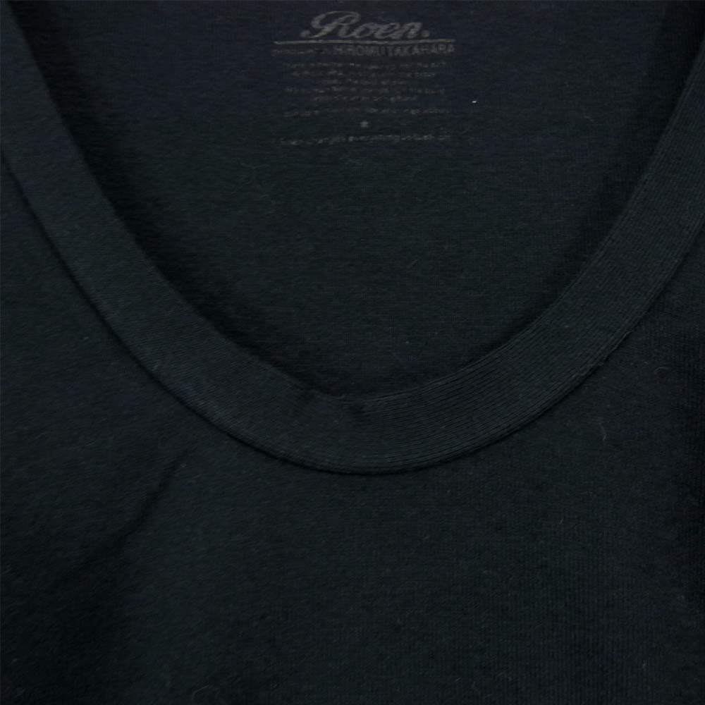 ROEN ロエン 77047001 スカルスワロ Tシャツ ブラック系 46【中古】