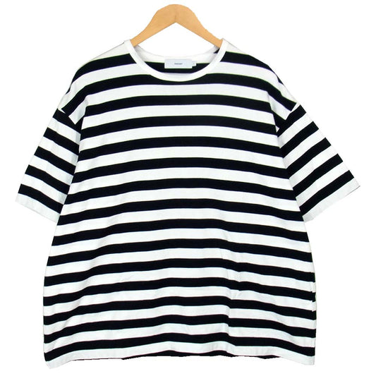 グラフペーパー GM194-70513B 半袖 ボーダー カットソー Tシャツ ブラック系 2【中古】