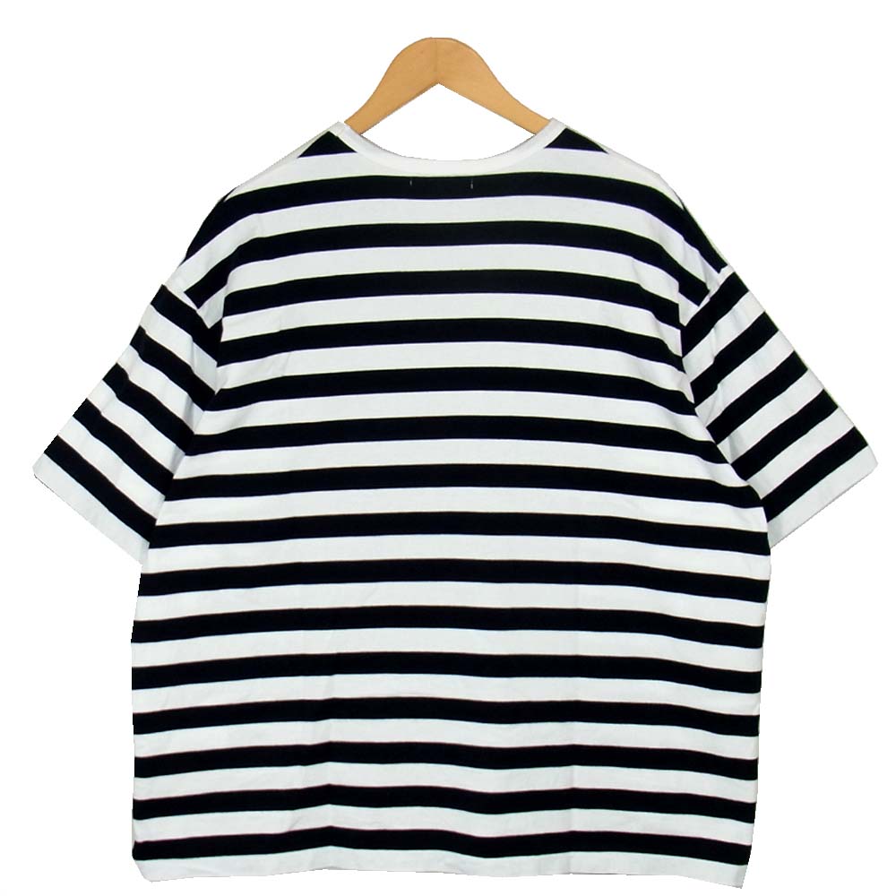グラフペーパー GM194-70513B 半袖 ボーダー カットソー Tシャツ ブラック系 2【中古】