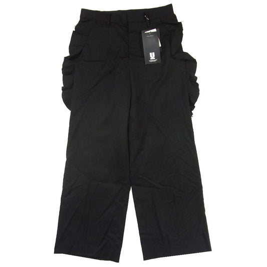 UNDERCOVER アンダーカバー 17AW UCT8501-1 サイドフリル ワイドパンツ ブラック系 2【新古品】【未使用】【中古】