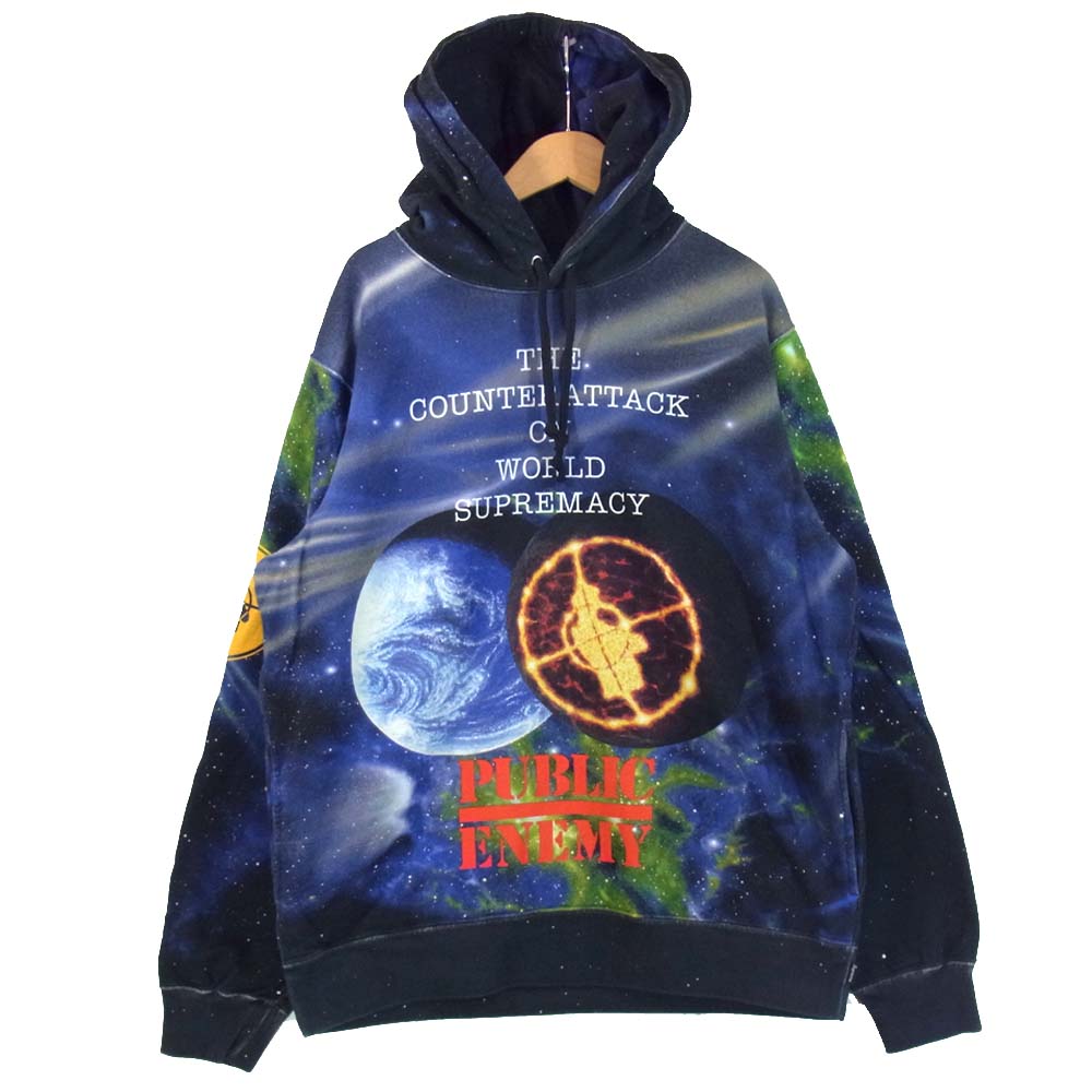 Supreme シュプリーム 18SS ×UNDERCOVER アンダーカバー Public Enemy Hooded Sweatshirt パーカー マルチカラー系 M【新古品】【未使用】【中古】