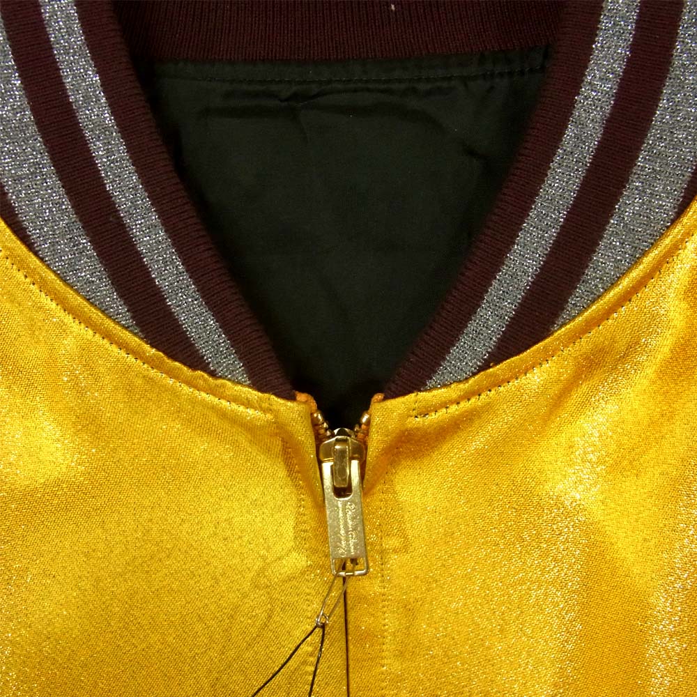 UNDERCOVER アンダーカバー 19SS UCW1205-1 David Bowie デヴィッドボウイ サテン スカジャン イエロー系 グレー系 2【中古】