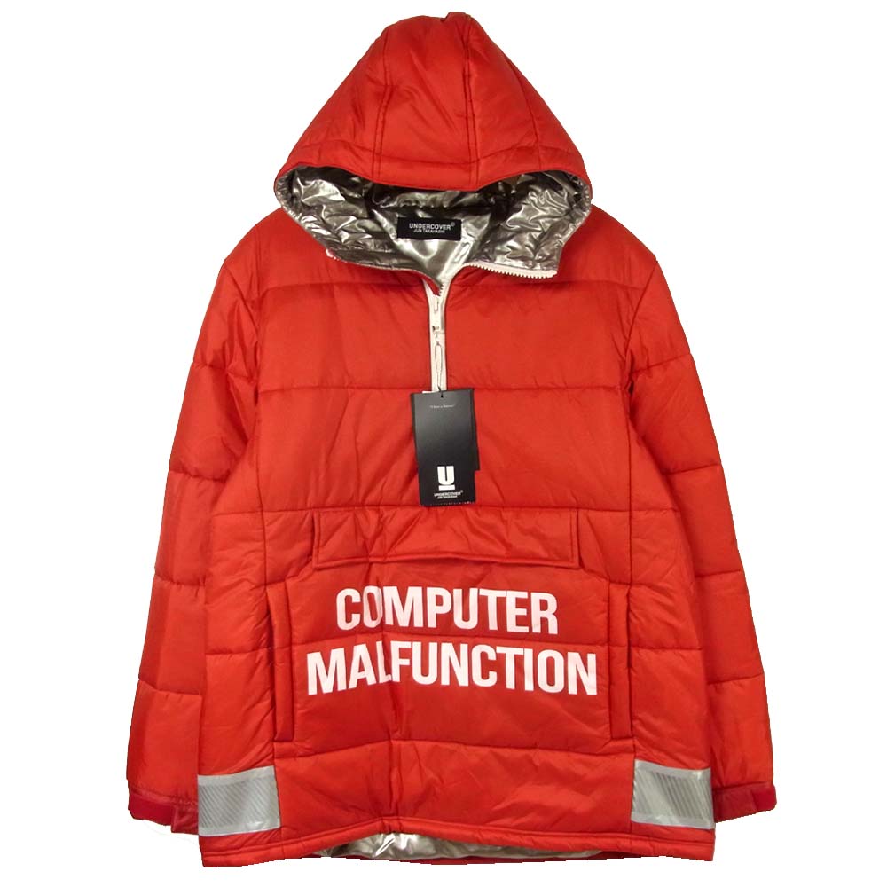 UNDERCOVER アンダーカバー 18AW UCV4204 ハーフジップ アノラック 中綿 ジャケット レッド系 4【新古品】【未使用】【中古】