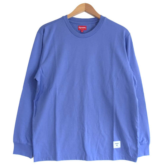 Supreme シュプリーム 19AW Trademark L/S Top トレードマーク ロンT Tシャツ パープル系 M【美品】【中古】