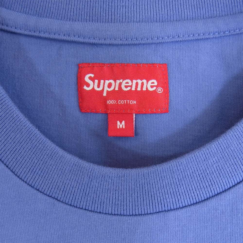 Supreme シュプリーム 19AW Trademark L/S Top トレードマーク ロンT Tシャツ パープル系 M【美品】【中古】