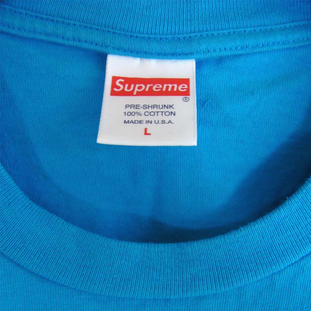 Supreme シュプリーム 20AW Multi Logo Tee マルチロゴ Tシャツ ブルー系 L【美品】【中古】