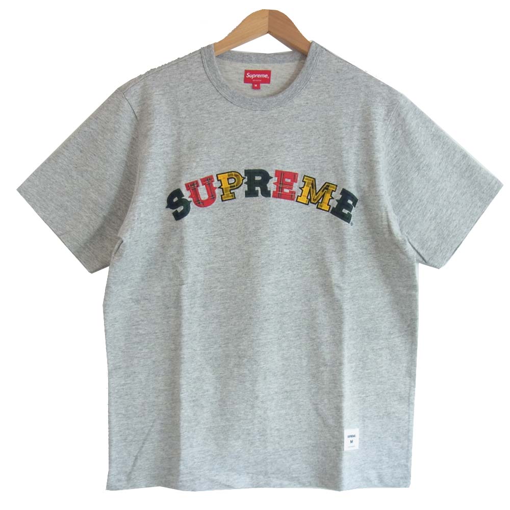 supreme Plaid Appliqué S/S Top Tシャツ　MTシャツ/カットソー(半袖/袖なし)