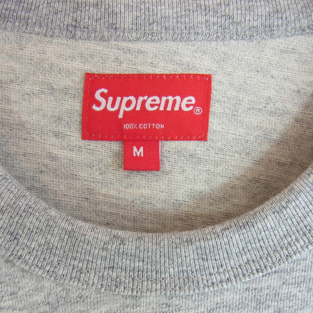 Supreme シュプリーム 20SS Plaid Applique SS Top アップリケ アーチロゴ Tシャツ グレー系 M【新古品】【未使用】【中古】