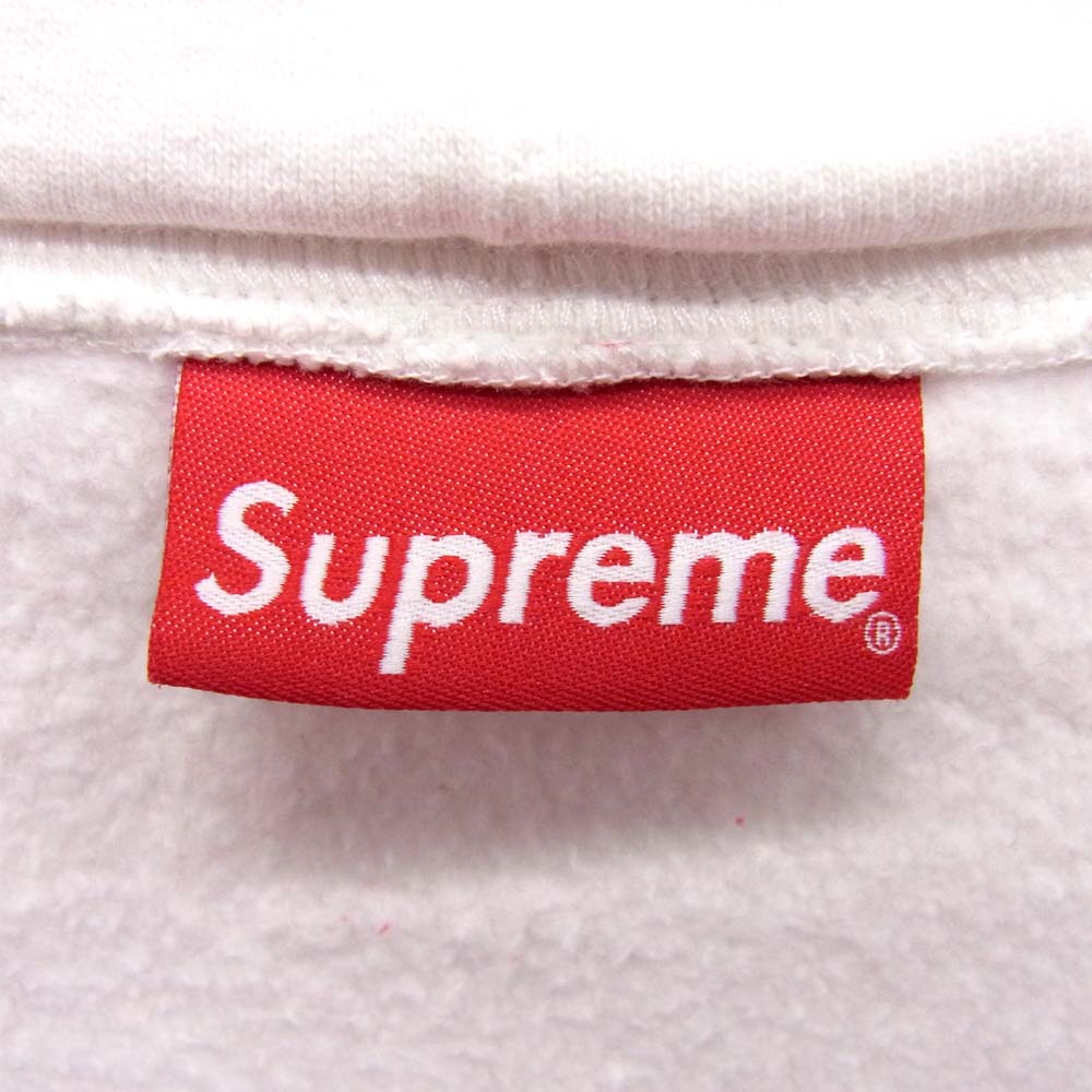 Supreme シュプリーム 20AW Big Logo Paneled Zip Up Hooded Sweat レッド系 ホワイト系 M【新古品】【未使用】【中古】