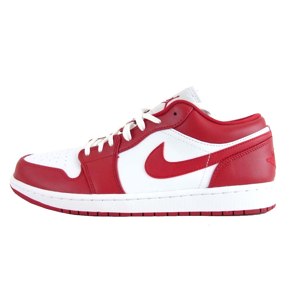 NIKE AIR JORDAN ナイキ ジョーダン 国内正規品 553558-611 1 LOW gym red/gym red-white スニーカー レッド系 ホワイト系 29cm【新古品】【未使用】【中古】